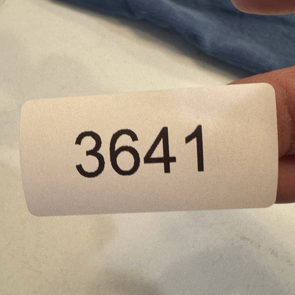 2 Mainstreet Blues Vtg Corduroy Full Skirt Sz 14 WP Cottagecore Pockets Blue Tan - Picture 10 of 10